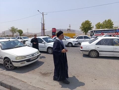 تصاویر/بازدید امام جمعه شهرستان چوار از مواکب
