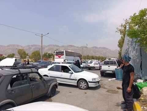 تصاویر/بازدید امام جمعه شهرستان چوار از مواکب