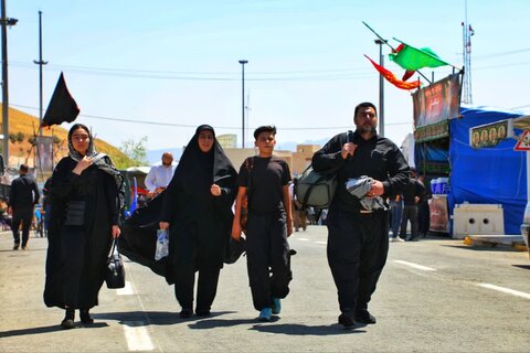 تصاویر/ تردد زوار از مرز تمرچین