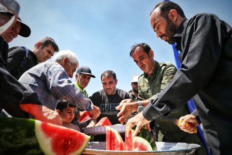 تصاویر/ تردد زوار از مرز تمرچین