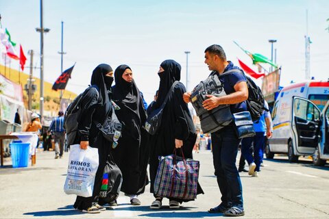 تصاویر/ تردد زوار از مرز تمرچین