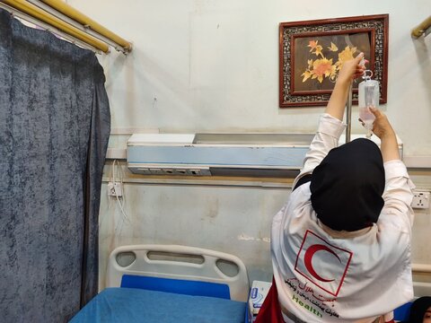 فعالیت تیم امدادی و درمانی جمعیت هلال احمر استان یزد