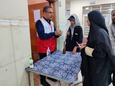 فعالیت تیم امدادی و درمانی جمعیت هلال احمر استان یزد