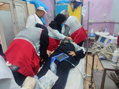 فعالیت تیم امدادی و درمانی جمعیت هلال احمر استان یزد