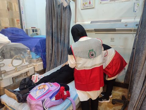 فعالیت تیم امدادی و درمانی جمعیت هلال احمر استان یزد