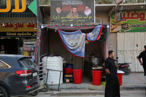 تصاویر /  آماده‌سازی موکب‌های اربعین حسینی در کربلا