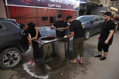 تصاویر /  آماده‌سازی موکب‌های اربعین حسینی در کربلا