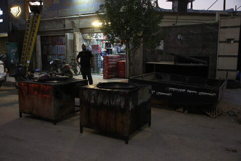 تصاویر /  آماده‌سازی موکب‌های اربعین حسینی در کربلا