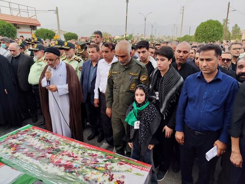 تصاویر/ تشییع و خاکسپاری شهید امنیت در دشتستان
