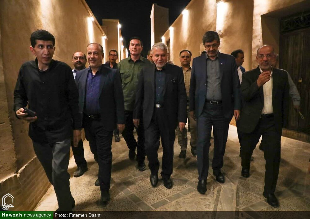 گذر تاریخی فرهنگی بفروئیه میبد با حضور وزیر میراث فرهنگی افتتاح شد + تصاویر