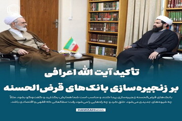 عکس نوشت| تأکید مدیر حوزه‌های علمیه بر زنجیره‌سازی بانک‌های قرض‌الحسنه