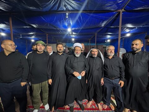 تصاویر بازدید نماینده ولی فقیه از موکب اربعین