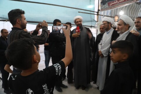 تصاویر / بازدید امام جمعه همدان از موکب‌های خدمت رسان به زائران اربعینی حسینی