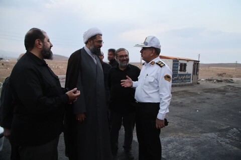 تصاویر / بازدید امام جمعه همدان از موکب‌های خدمت رسان به زائران اربعینی حسینی