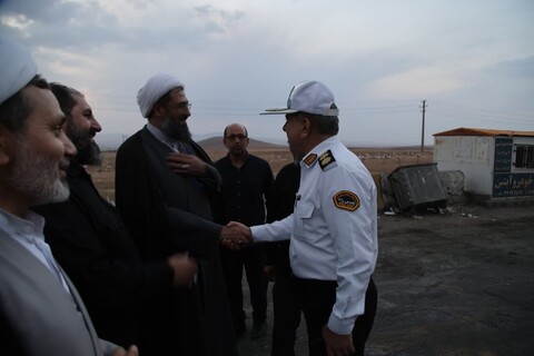 تصاویر / بازدید امام جمعه همدان از موکب‌های خدمت رسان به زائران اربعینی حسینی