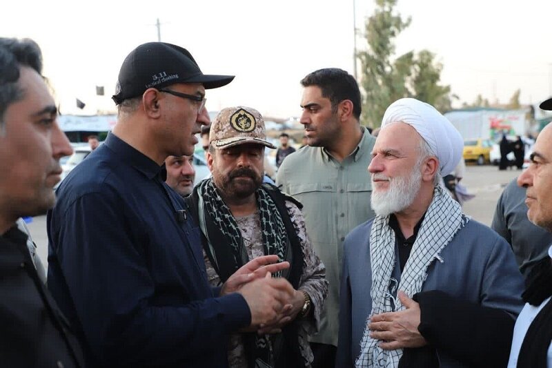 بازدید رئیس دفتر رهبر معظم انقلاب در قم از پایانه مرزی خسروی + عکس