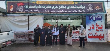 یازدهمین بهار خدمت در مرز شلمچه؛ موکب شهدای مدافع حرم پذیرای زائران اربعین + تصاویر