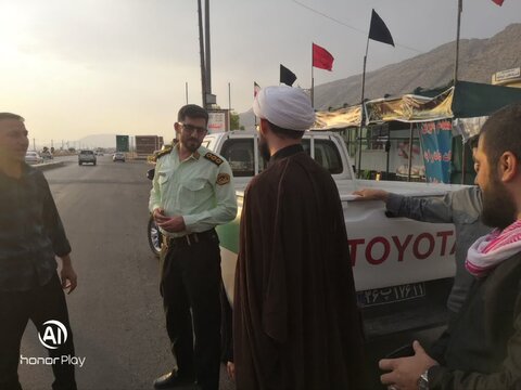 تصاویر/حضور مدیر مدرسه علمیه الهادی از مواکب