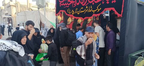برپایی موکب شهدا زارچ در کربلا و خدمت رسانی به زائران حسینی