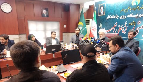 تصاویر/ نشست خبری مراسم پیاده روی جاماندگان اربعین حسینی