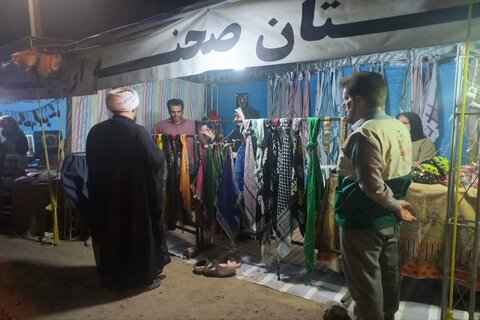 تصاویر/ سرکشی امام جمعه شهرستان صحنه از مواکب سطح شهر