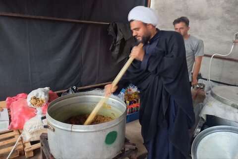 تصاویر/ سرکشی امام جمعه شهرستان صحنه از مواکب سطح شهر