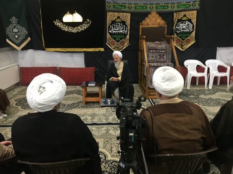 تصاویر/ دیدار جمعی از اساتید حوزه علمیه امام حسن عسکری (ع) و مرکز تخصصی اسراء تهران با آیت الله العظمی جوادی  آملی