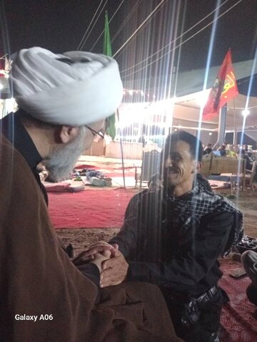 تصاویر/ حضور آیت الله جواد مروی عضو شورای عالی حوزه های علمیه در پیاده‌روی زیارت اربعین