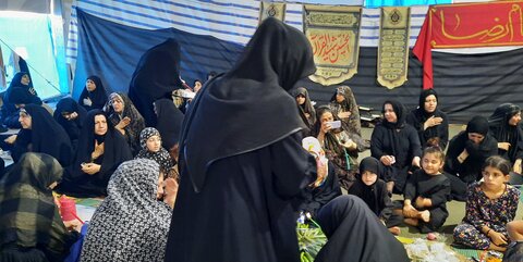 تصاویر/برگزاری سفره حضرت رقیه (س)در موکب سنگرسازان بی سنگر حسینی