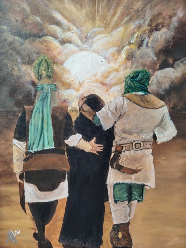 معرض تشكيلي في ديالى بعنوان "الحسين عليه السلام.. دلالة وعبر" + صور