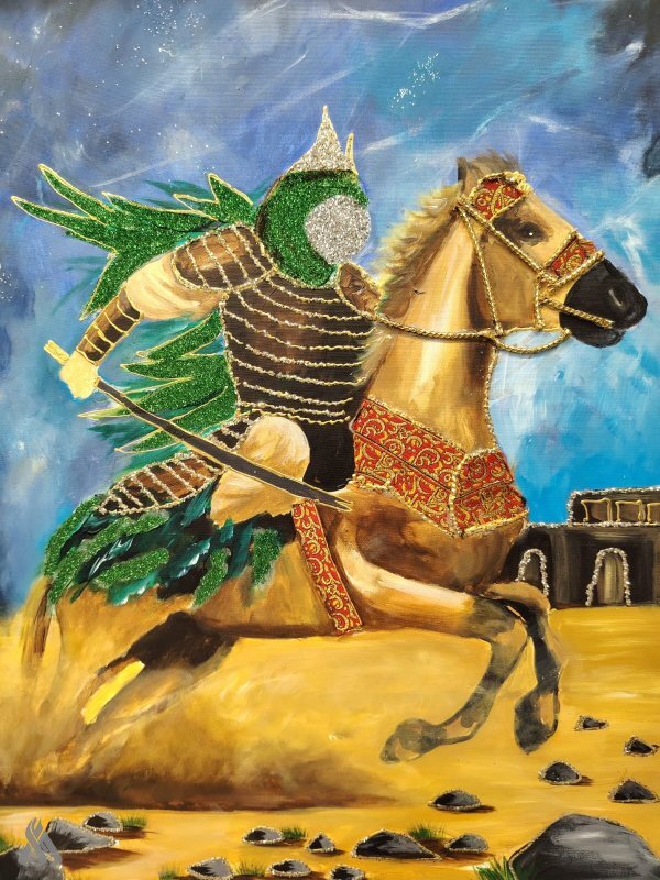 معرض تشكيلي في ديالى بعنوان "الحسين عليه السلام.. دلالة وعبر" + صور