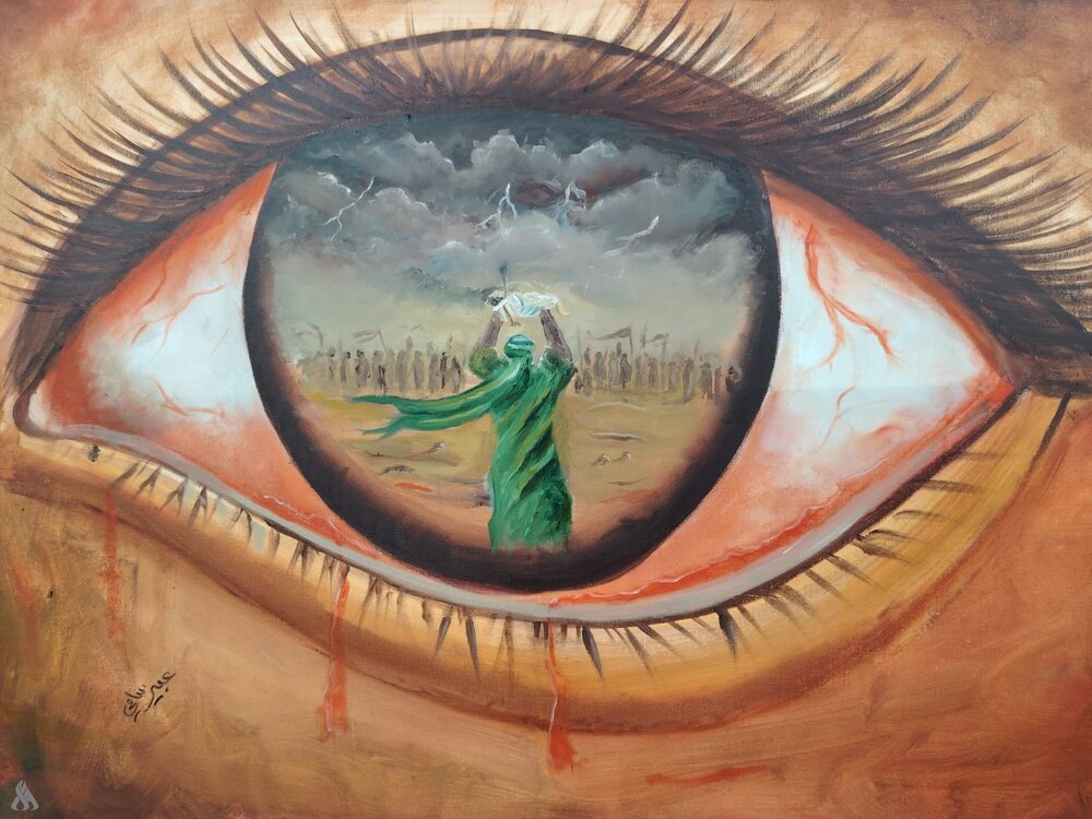 معرض تشكيلي في ديالى بعنوان "الحسين عليه السلام.. دلالة وعبر" + صور