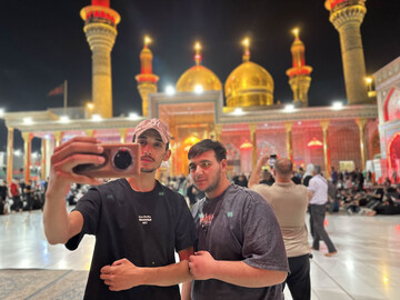 تصاویر/ حال و هوای حرم امام کاظم(ع) و حضرت جواد الائمه(ع) در کاظمین در ایام اربعین