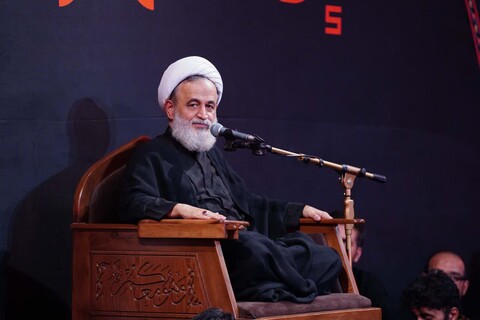 تصاویر|عزاداری موکب هیئت فدائیان حسین در عمود۲۸۵