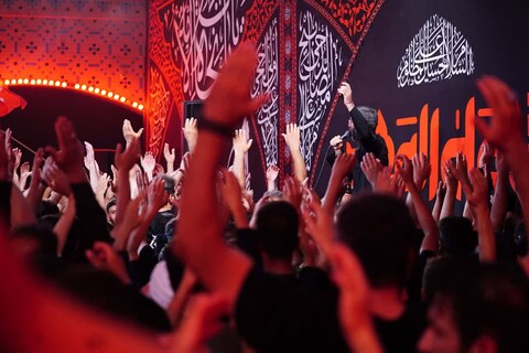 تصاویر|عزاداری موکب هیئت فدائیان حسین در عمود۲۸۵