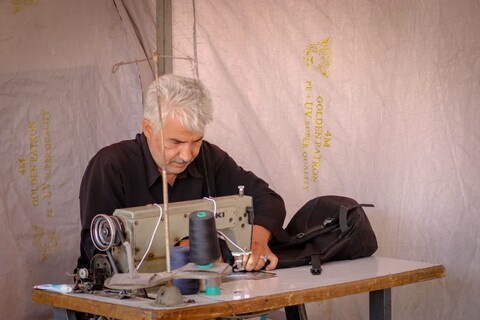 تصاویر / حال و هوای موکب مردمی حضرت بقیة الله الاعظم(عج) شهرستان ملایر در کربلا