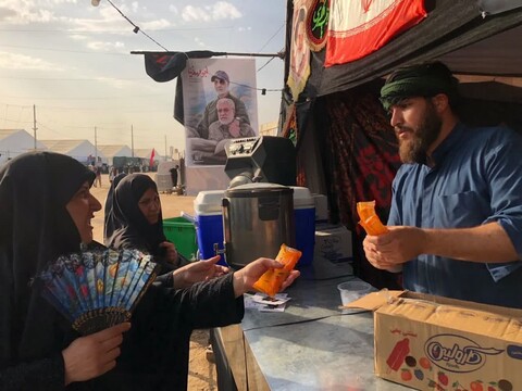 تصاویر / حال و هوای موکب مردمی حضرت بقیة الله الاعظم(عج) شهرستان ملایر در کربلا