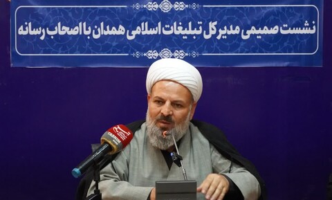 تصاویر / نشست خبریر مدیرکل تبلیغات اسلامی همدان