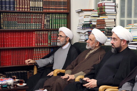 تصاویر/ دیدار رئیس شورای هماهنگی تبلیغات اسلامی کشور با مراجع و علما