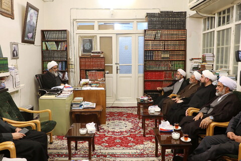 تصاویر/ دیدار رئیس شورای هماهنگی تبلیغات اسلامی کشور با مراجع و علما