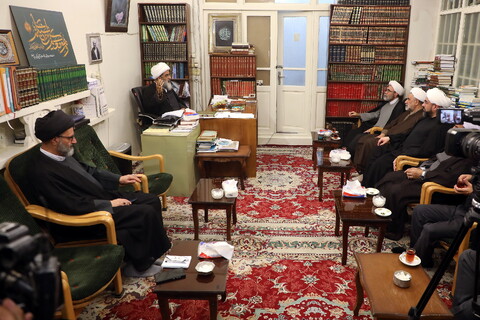 تصاویر/ دیدار رئیس شورای هماهنگی تبلیغات اسلامی کشور با مراجع و علما