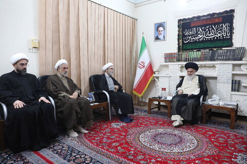 تصاویر/ دیدار رئیس شورای هماهنگی تبلیغات اسلامی کشور با مراجع و علما