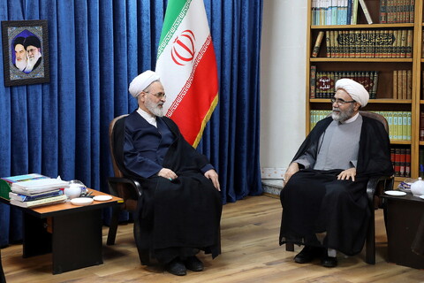 تصاویر/ دیدار رئیس شورای هماهنگی تبلیغات اسلامی کشور با مراجع و علما