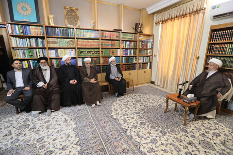 تصاویر/ دیدار رئیس شورای هماهنگی تبلیغات اسلامی کشور با مراجع و علما