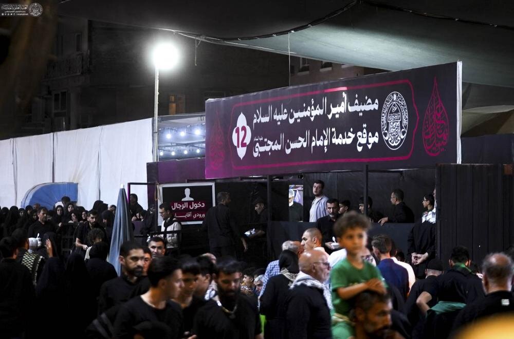 العتبة العلوية توزع أكثر من 350 ألف وجبة يوميًا لزائري الأربعين عبر مواقع ضيافة أمير المؤمنين (ع) + صور