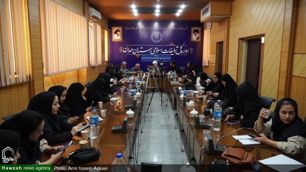 تصاویر / نشست خبری مدیرکل تبلیغات اسلامی همدان