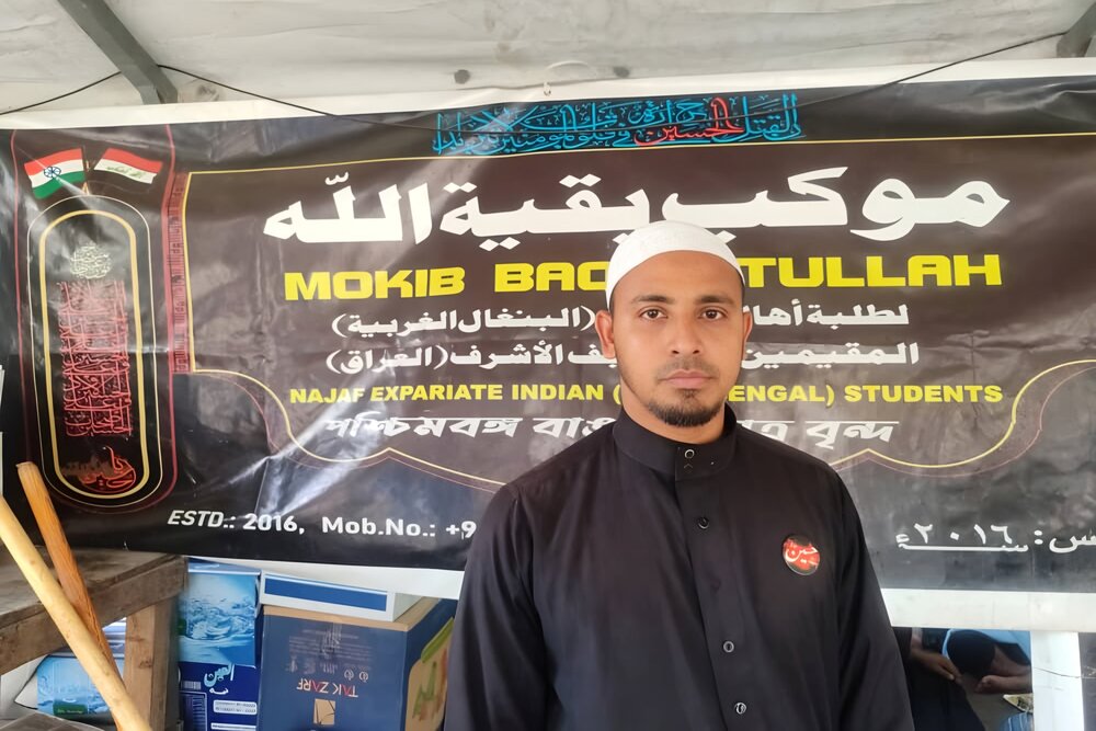 نجف اشرف میں موکب بقیۃ اللہ کی شب و روز خدمات، طلابِ مغربی بنگال ہند کا زائرینِ اربعین حسینی سے عملی عشق