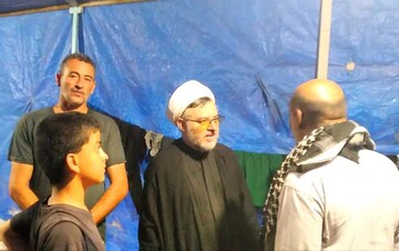 تصاویر/ بازدید امام جمعه رابر از موکب شهدای شهرستان رابر در کربلا