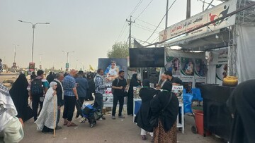 فیلم| جمع آوری کمک های زائران پیاده روی اربعین عراق برای غزه