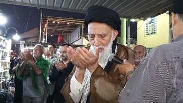 حضور آیت‌الله موسوی اصفهانی در پیاده‌روی اربعین حسینی+عکس